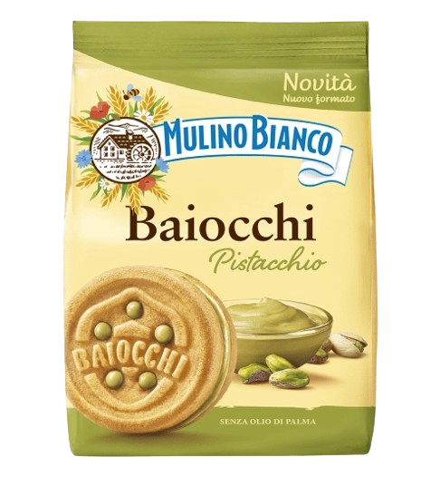 Baiocchi con crema al Pistacchio 260, Mulino Bianco 240g - Smart Space Shop