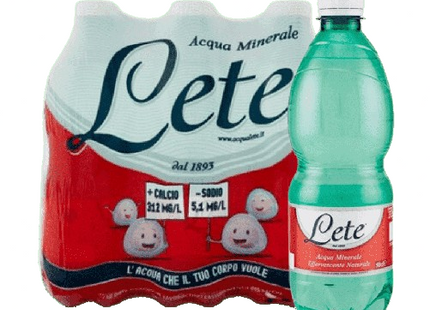 Lete Natural Effervescent Mineral Water - PET 0.50 L x 6