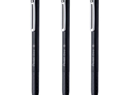 Penna Nera a sfera a scatto Pentel iZee Punta 0,7 mm pack da 3 - Smart Space Shop