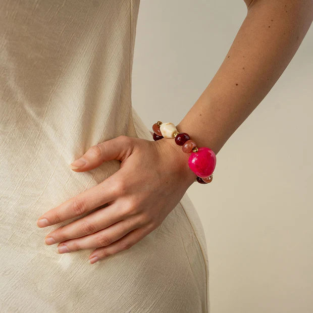 ANARTXY Bracciale con pietre (diversi colori)