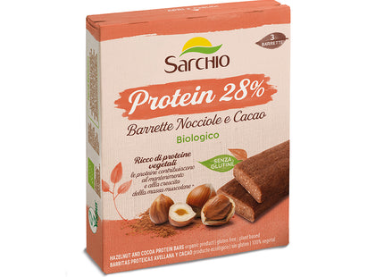 Sarchio - Barrette Protein Nocciole e Cacao BIO - Smart Space Shop