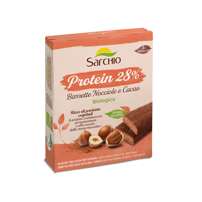 Sarchio - Barrette Protein Nocciole e Cacao BIO - Smart Space Shop