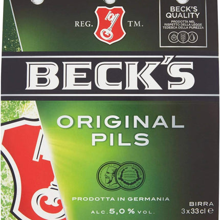 Beck's Birra Bottiglia, 3 x 330ml