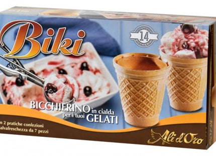 Biki Bicchiere in cialda per gelati Ali d'Oro