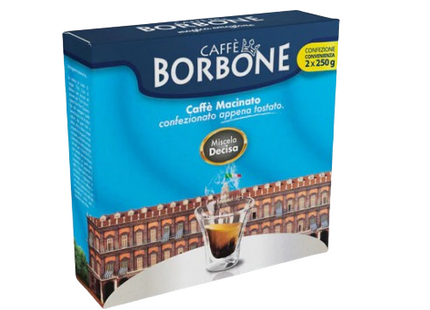 Caffè Macinato Borbone 500 g Miscela Decisa (2 confezioni da 250 g)