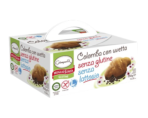 Giampaoli Colomba Meglio Senza Glutine Senza Lattosio Con Uvetta 350 g - Smart Space Shop