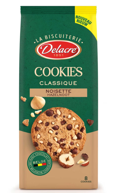 Cookies Classici a Nocciola Delacre 136 g - Smart Space Shop