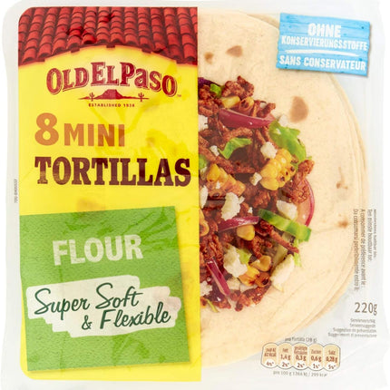 Old El Paso Mini Flour Tortillas, 326 g