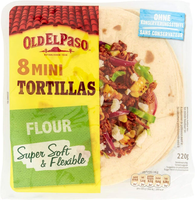 Old El Paso Mini Flour Tortillas, 326 g