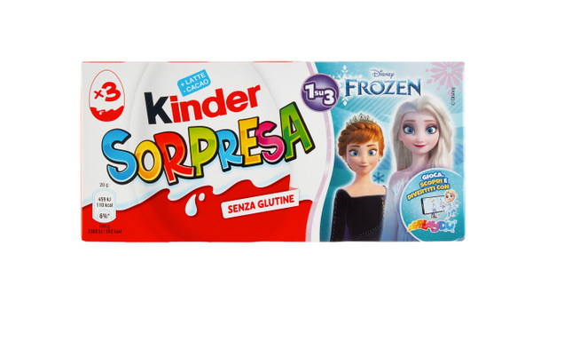 Kinder Sorpresa Ovetti Frozen 3 x 20 g - Smart Space Shop