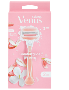 Gillette Venus Rasoio Donna Comfortglide Spa Breeze a 3 Lame, 1 Manico + 2 Lamette Donna - Smart Space Shop