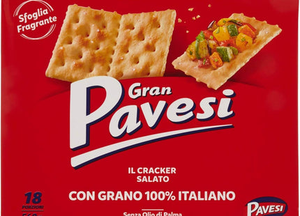 Gran Pavesi Cracker Salati I Classici, senza Olio di Palma, 18 Pacchetti, 560g - Smart Space Shop