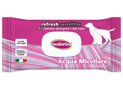 Inodorina Salviette Sensitive per Cani e Gatti - Smart Space Shop