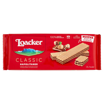 Loacker Wafer Classic Napolitaner 175g con crema alla nocciola - Smart Space Shop