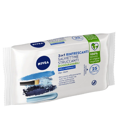 Nivea Salviettine Struccanti 3 In 1 Per Pelli Normali 25 Pz - Smart Space Shop