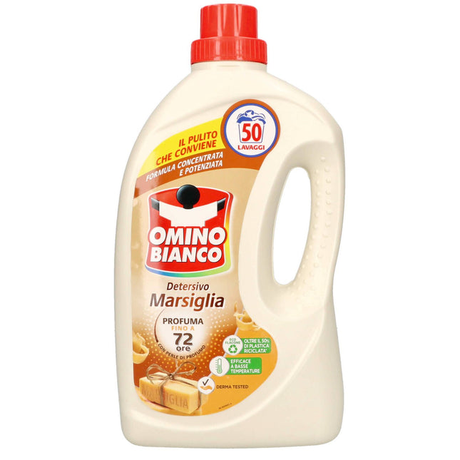 Omino Bianco Waschmaschinenflüssigkeit, 50 Waschgänge, Marseille, 1,4 l