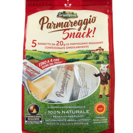 Parmareggio-Snack! Parmigiano Reggiano DOP 5 x 20 g