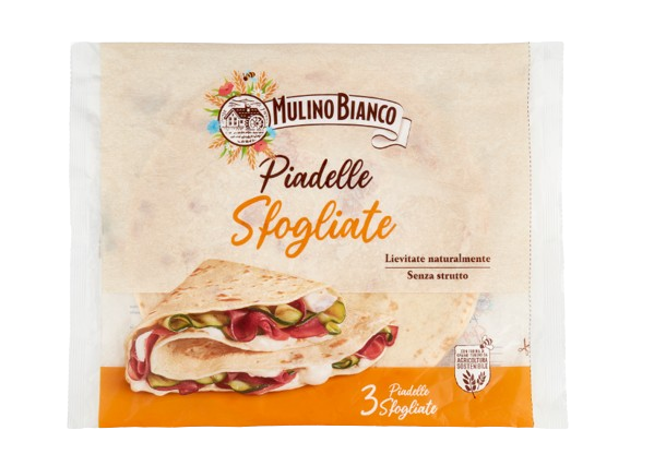 Mulino Bianco Schichtpiadelle Ideal für Piadina 3 Stück 330 g