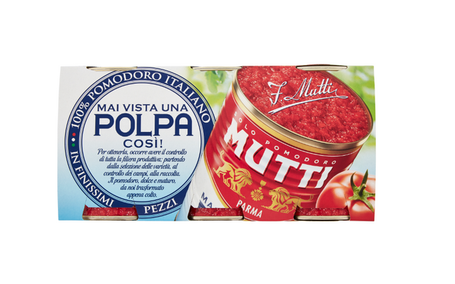 Mutti Polpa di Pomodoro 3 x 400 g - Smart Space Shop