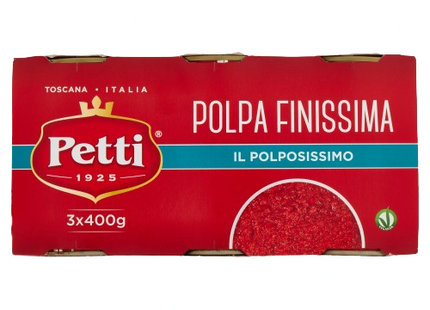 Very fine tomato pulp "Il polposissimo" Breasts - 3x400g - 100% TUSCAN TOMATO