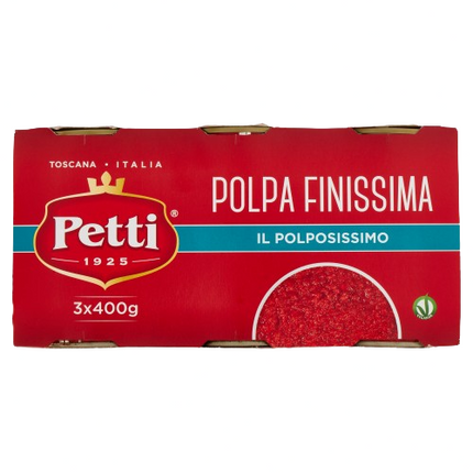 Sehr feines Tomatenmark „Il polposissimo“ Brüste – 3x400g – 100 % TOSKANISCHE TOMATE