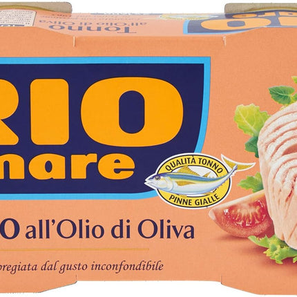 Rio Mare Tonno all'Olio di Oliva, Qualità Pinne Gialle, 2 Lattine da 160g - Smart Space Shop