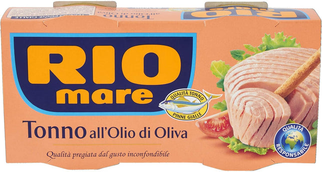 Rio Mare Tonno all'Olio di Oliva, Qualità Pinne Gialle, 2 Lattine da 160g - Smart Space Shop