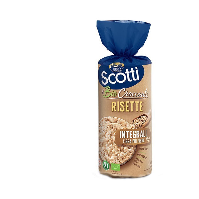 Riso Scotti Gallette di Riso Bio Croccanti Integrali Più Fibra 150 g - Smart Space Shop