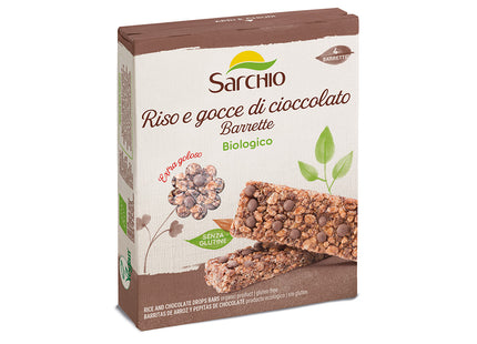 Sarchio - Barrette riso e gocce di cioccolato BIO - Smart Space Shop