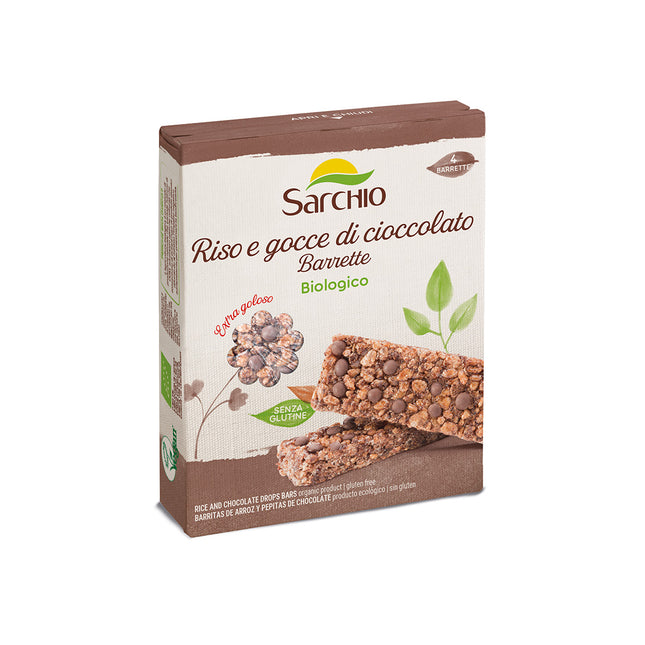 Sarchio - Barrette riso e gocce di cioccolato BIO - Smart Space Shop