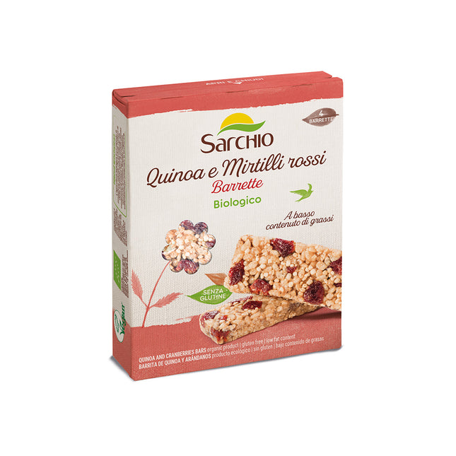 Sarchio - Barrette Quinoa e Mirtilli Rossi BIO - Smart Space Shop