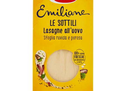 Barilla Lasagne Pasta all'Uovo 500g Emiliane Le Sottili - Smart Space Shop