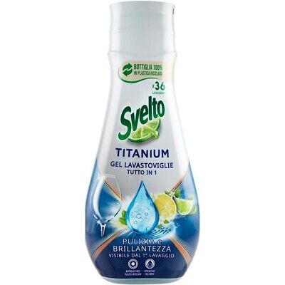 Svelto Titanium Geschirrspülgel, 640 ml. Sauberkeit und Glanz