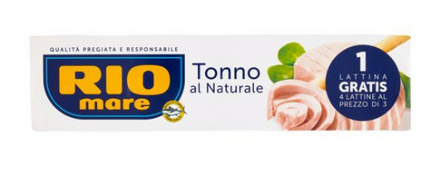 Rio Mare Natural Tuna 4 x 80 g