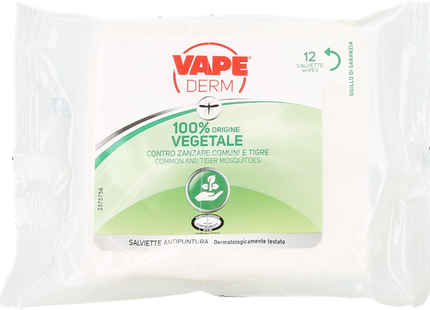 Vape Derm 100% Vegetable Wipes