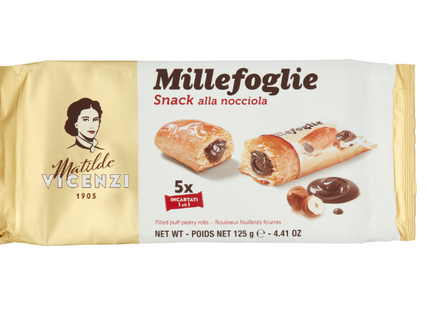 Matilde Vicenzi Millefoglie Snack alla nocciola 5 x 25 g