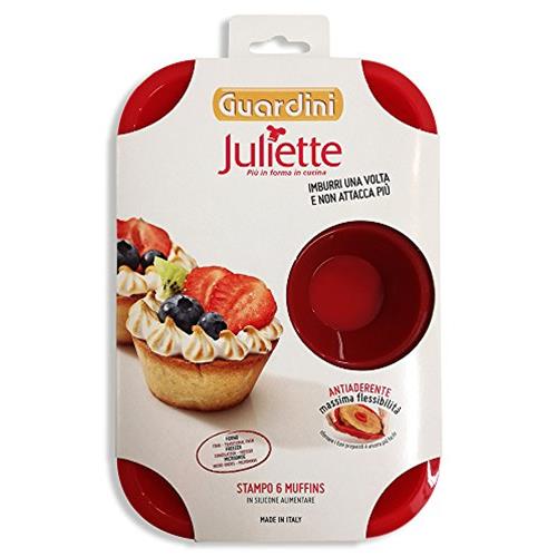 Stampo da 6 Muffin in Silicone Alimentare Guardini Juliette