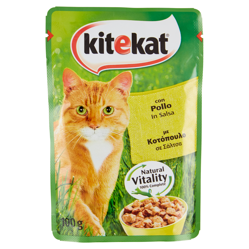 Kitekat Chicken flavored sachet for cats 100gr Smart Space Shop