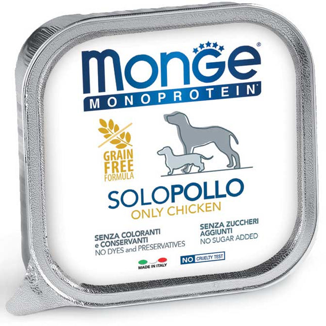 Cibo per cani al gusto pollo monoporzione Monge 150 gr - Smart Space Shop