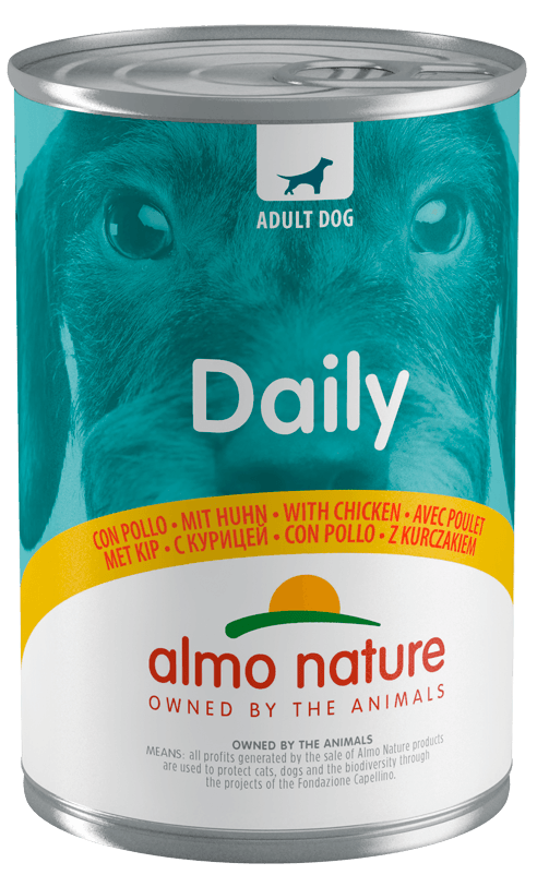 Cibo per cani Daily al gusto pollo monoporzione lattina Almo Nature - Smart Space Shop