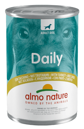 Cibo per cani Daily al gusto tacchino lattina monoporzione Almo Nature - Smart Space Shop