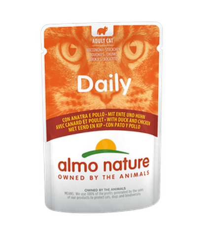 Cibo per gatti con pollo e anatra Almo Nature 70 gr - Smart Space Shop