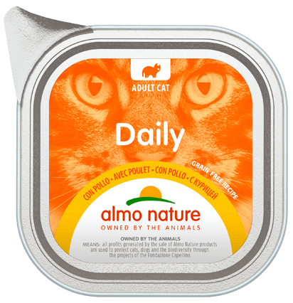 Umido per gatti adulti almo nature con pollo - Smart Space Shop