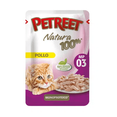 Cibo per gatti monoporzione al pollo Petreet - Smart Space Shop